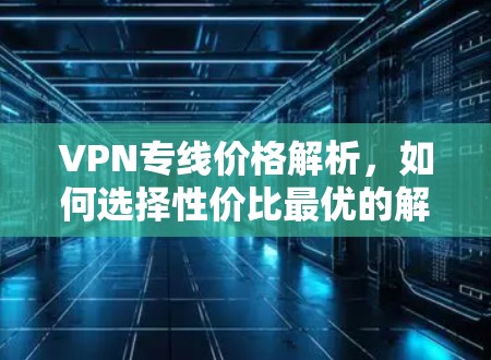 VPN专线价格解析，如何选择性价比最优的解决方案